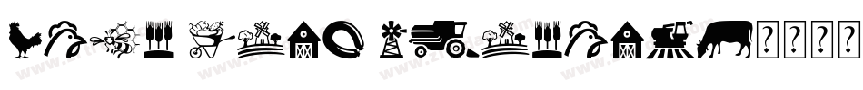 Farm Wild Animals字体转换